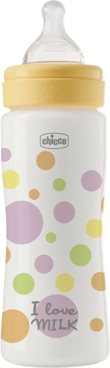 Chicco Babyflasche Perfect Easy 330 ml für Jungen, schneller Durchfluss, 4M+