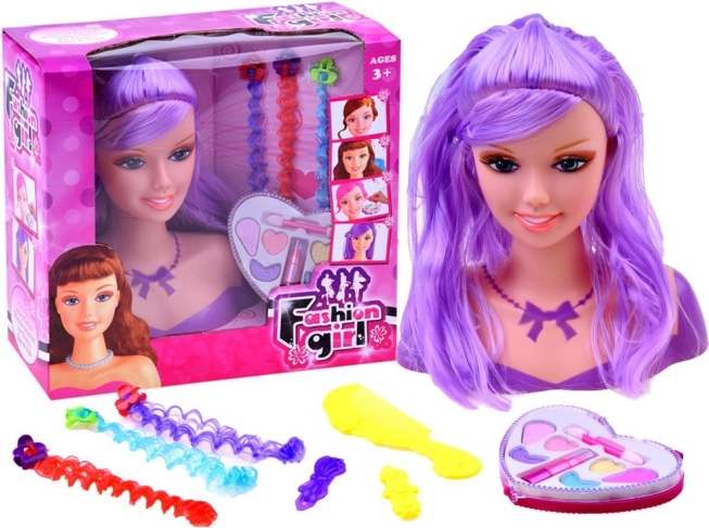 Frisierkopf mit Zubehör