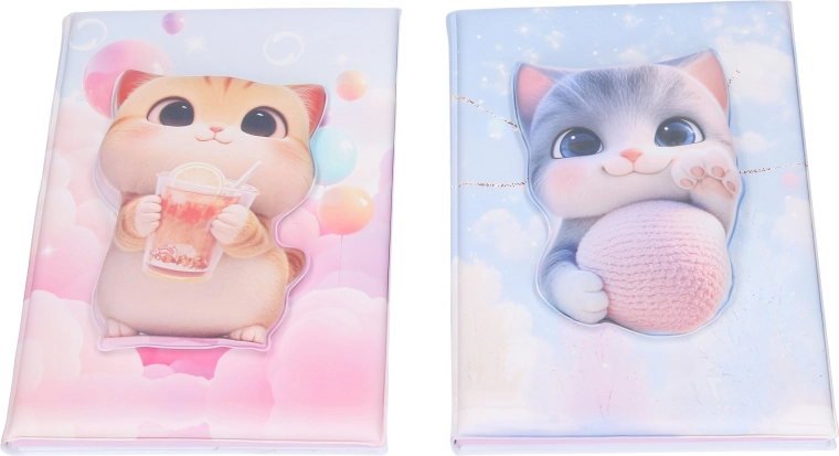 Liniertes Notizbuch Katze 14,5 × 20,5 cm – 1 Stück