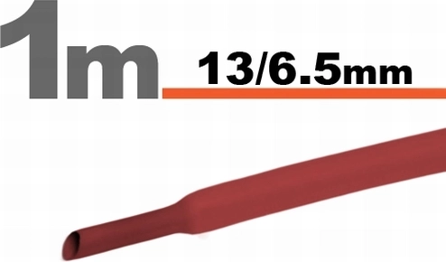 Roter Schrumpfschlauch 13/6,5 mm