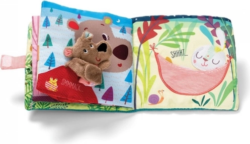 Lilliputiens Stoffbuch mit Fingerpuppe Bär César