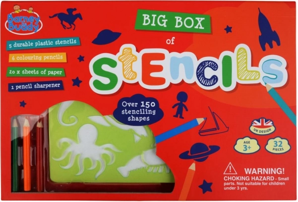 Großes Set von Schablonen unterschiedlicher Formen