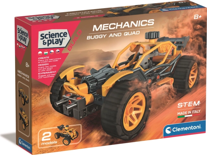 Clementoni Science & Play mechanisches Labor – Buggy und Quad 2-in-1