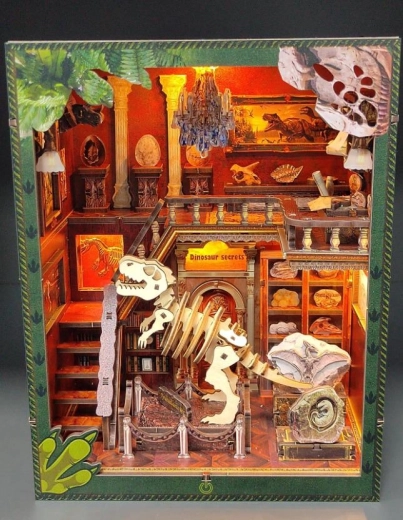 3D-Puzzle Buchstütze – Dinosauriermuseum