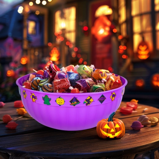 Halloween-Schüssel lila 30 × 12 cm
