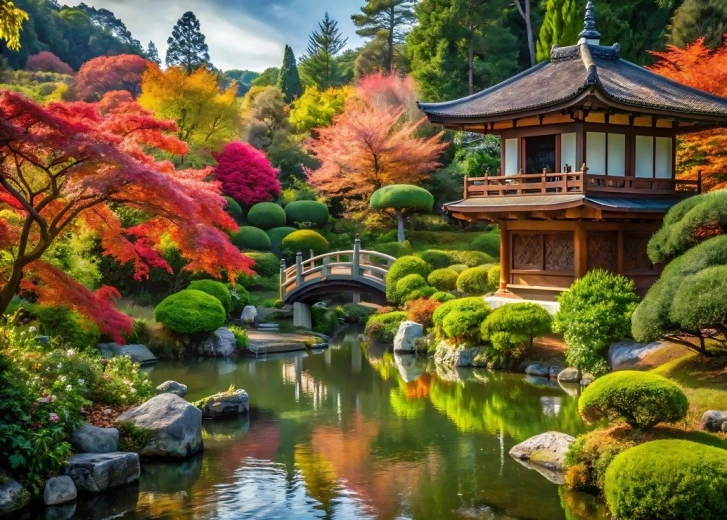 Alipson Puzzle Wunderschöner japanischer Garten 500 Teile
