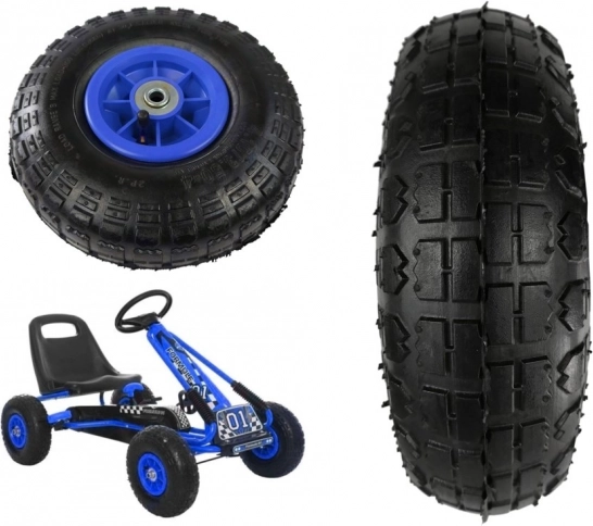 Blaues Gokart Rad