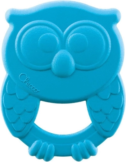 Chicco Beißring Eco+ Eule Owly blau 3M+