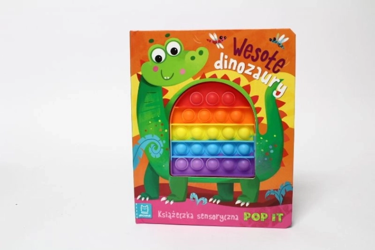 Fröhliche Dinosaurier – Sensorik-Buch mit Pop It
