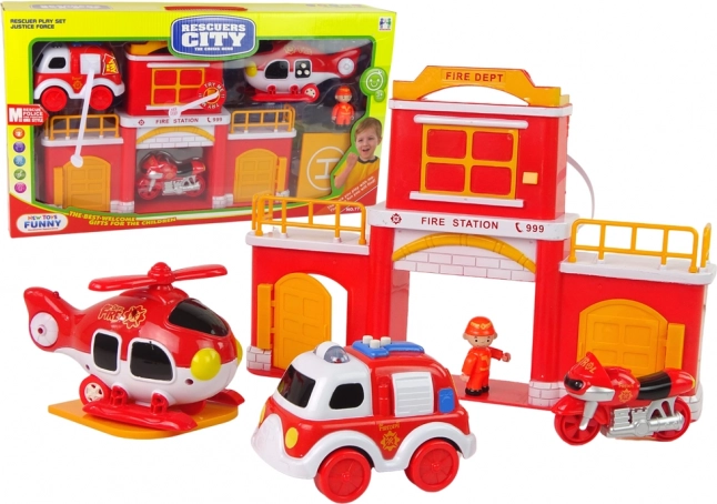 Feuerwehrstation mit Sound