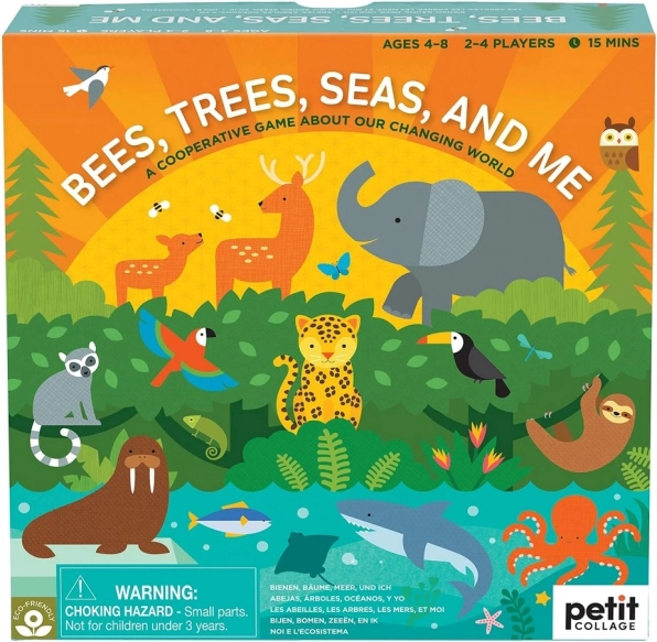 Petit Collage kooperative Brettspiel Bees, Trees, Seas and Me