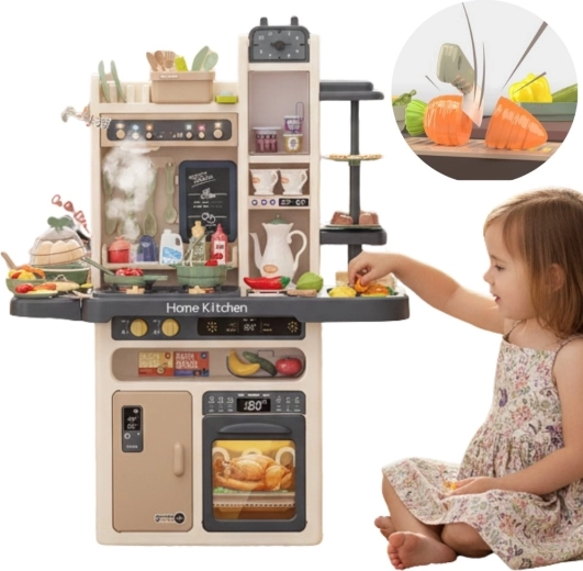 Woopie interaktive Kinderküche mit Dampf und Wasserhahn mit Wasserkreislauf (88 Teile)