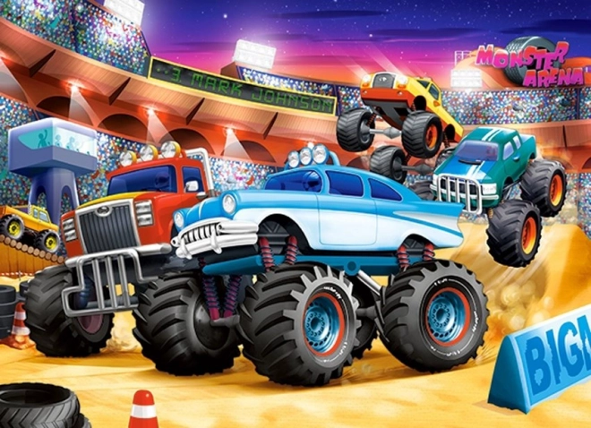 Puzzle mit 70 Teilen Monster Truck Show