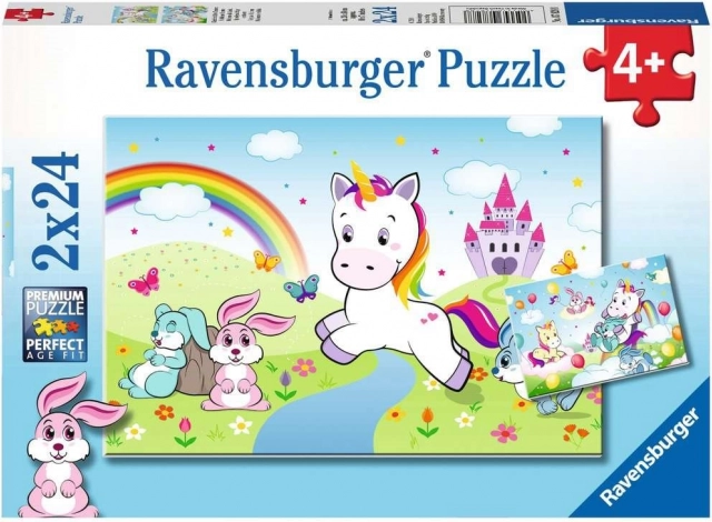 Puzzle RAVENSBURGER Märchen-Einhorn 2×24 Teile