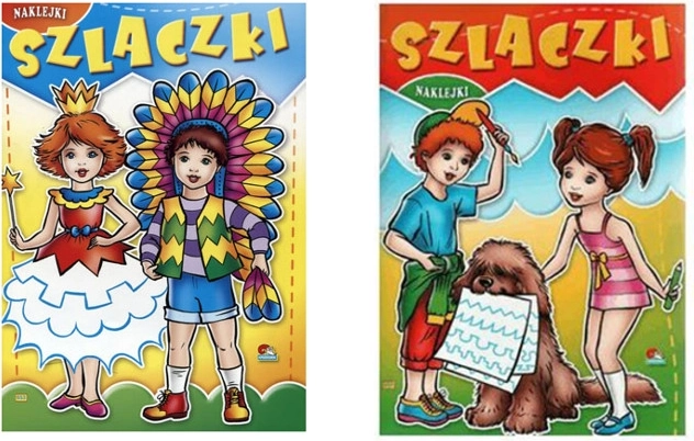 Malbuch mit Mustern und Aufklebern