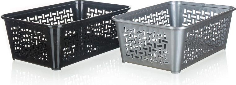 Plastischer Organisationskorb 30 × 20 × 11 cm, Farbmix