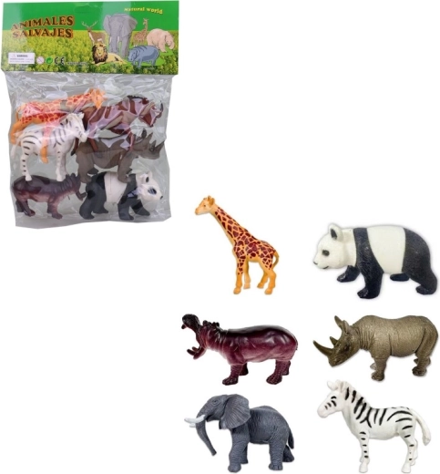 Safari-Tiere im Beutel (6 Stk.)