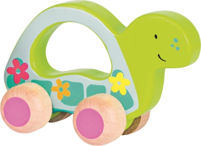 Rollende Holzschildkröte von Goki