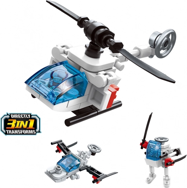 Qman Trans 3-in-1 Helikopter Baukasten
