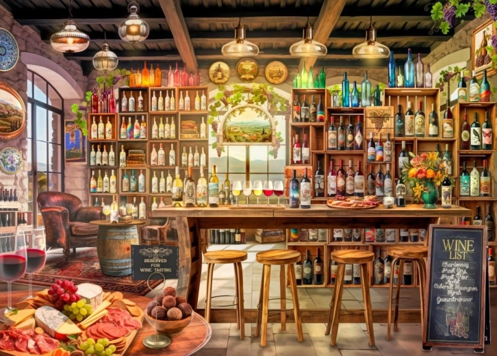 Bluebird Puzzle Weinverkostung 500 Teile