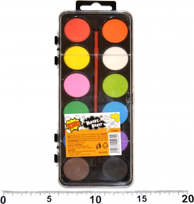 Wasserfarben 12 Farben mit Pinsel