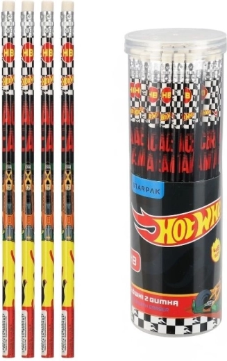 Bleistift mit Radiergummi Hot Wheels HB – 1 Stück