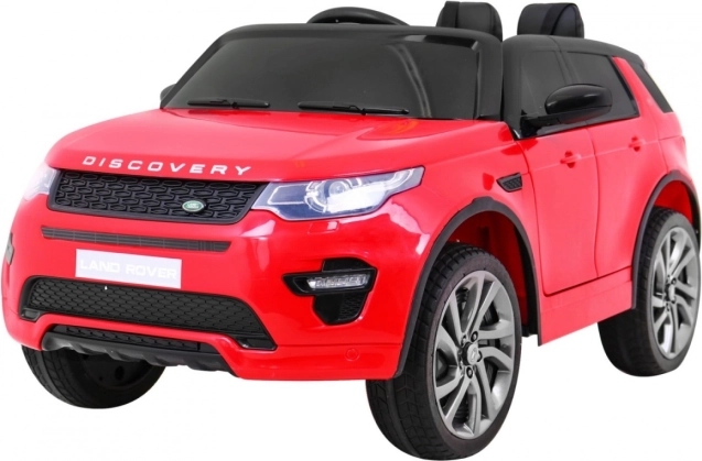 Elektrisches Kinderauto Land Rover Discovery rotes SUV mit Fernbedienung