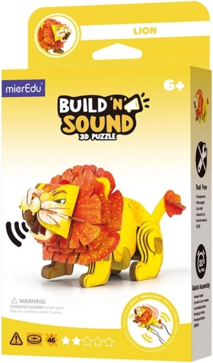 3D-Puzzle MierEdu Baue und höre – Löwe
