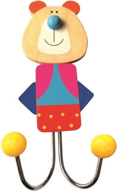 Kinder Garderobe mit Bärenmotiv