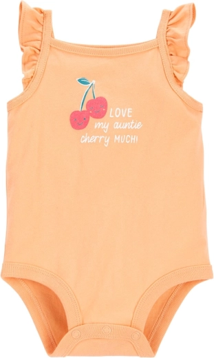 Carter’s Mädchen-Body mit Trägern Orange Cherry (24 M)