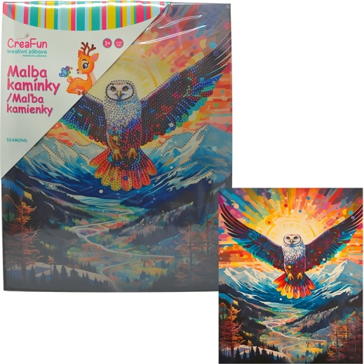 Diamantmalerei – Eule 27 × 33 cm