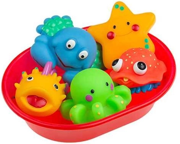 Meerestiere für die Badewanne Tullo – Set 5 Stk.