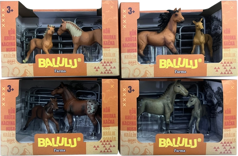 BALULU Spielset Stute mit Fohlen - 1 Stück