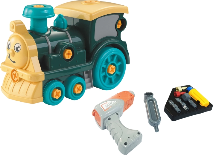 Schraub-Lokomotive mit elektrischem Schraubendreher