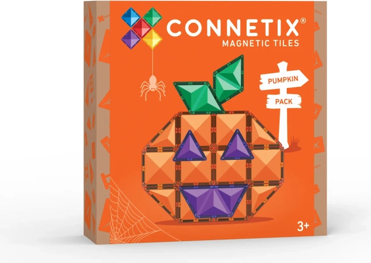 CONNETIX Magnetbaustein-Set Halloween Pumpkin – 17 Teile