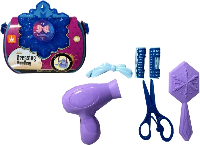 Kinder-Friseursset in einer Handtasche