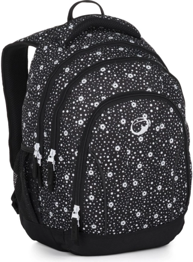 Bagmaster Supernova Schüler-Rucksack schwarz-weiß