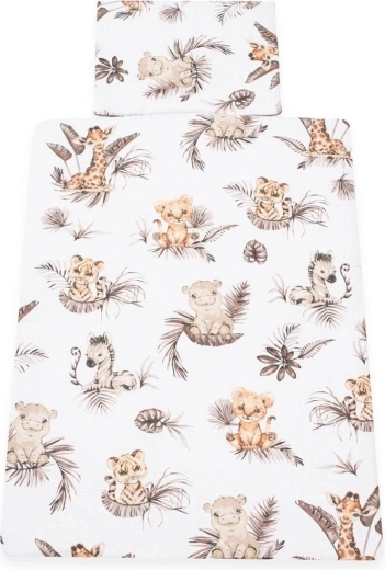 2-teiliges Kinderbettwäsche-Set NEW BABY Safari 90 × 120 cm