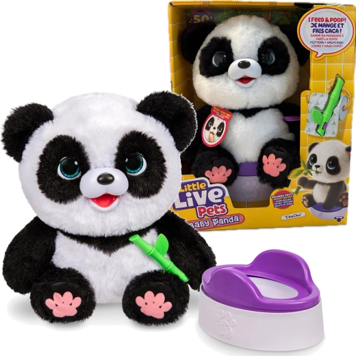 Interaktive Plüschpanda ChuChu mit Töpfchen LITTLE LIVE PETS