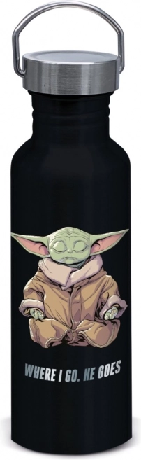 Aluminiumflasche mit Grogu-Motiv aus The Mandalorian