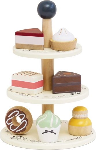 Le Toy Van dreistöckige Holz-Etagere mit Desserts