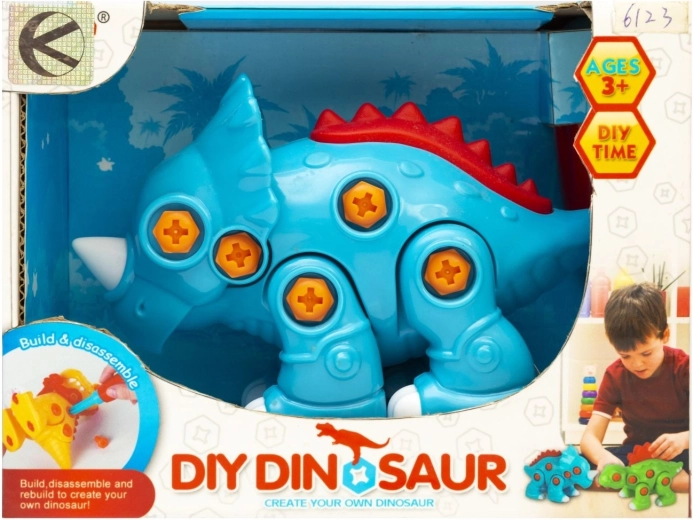 Bunter Schraub-Dinosaurier - 1 Stück