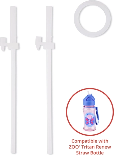 Skip Hop ZOO Ersatztrinkhalme für Tritanflaschen, 2 Stk.
