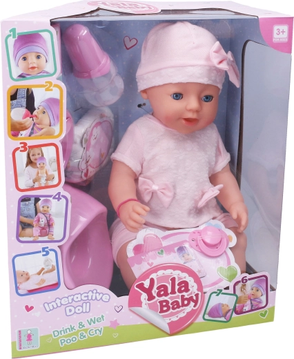 Pinkelndes Baby mit Zubehör 45 cm