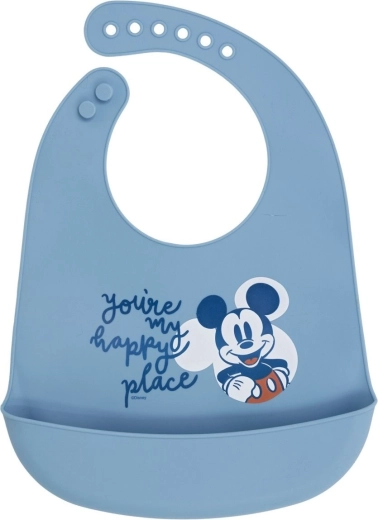 STOR Silikon-Lätzchen Mickey Mouse