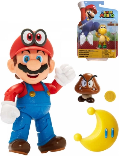 Nintendo Super Mario Figur 10 cm mit Zubehör – 1 Stück