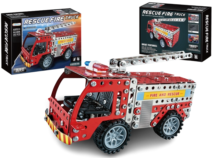 Metallbaukasten Feuerwehrwagen 292 Teile