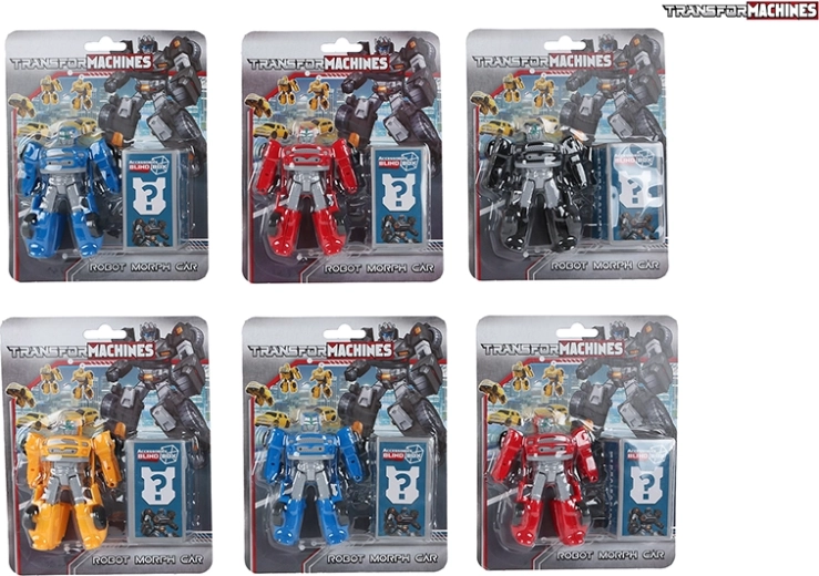 Transformierbarer Roboter-Auto 9,5 cm mit Zubehör