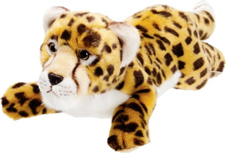 Gepard – realistisches Plüschtier in Ruheposition