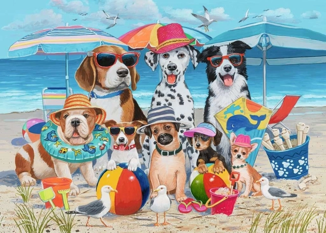Puzzle Tierische Freunde am Strand 35 Teile